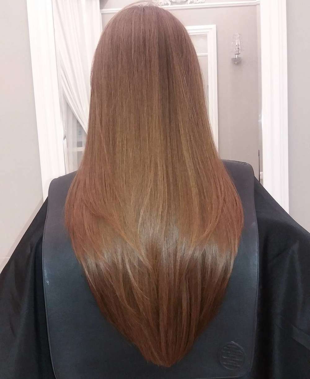 Лисий хвост стрижка на длинные волосы